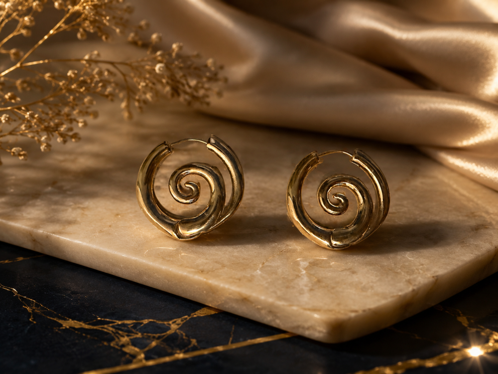Pantallas Espiral Dorado