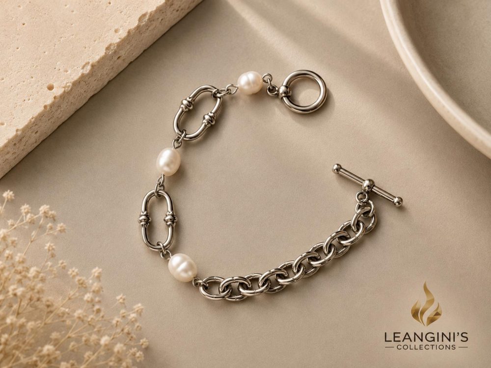 Pulsera Enlace Perla